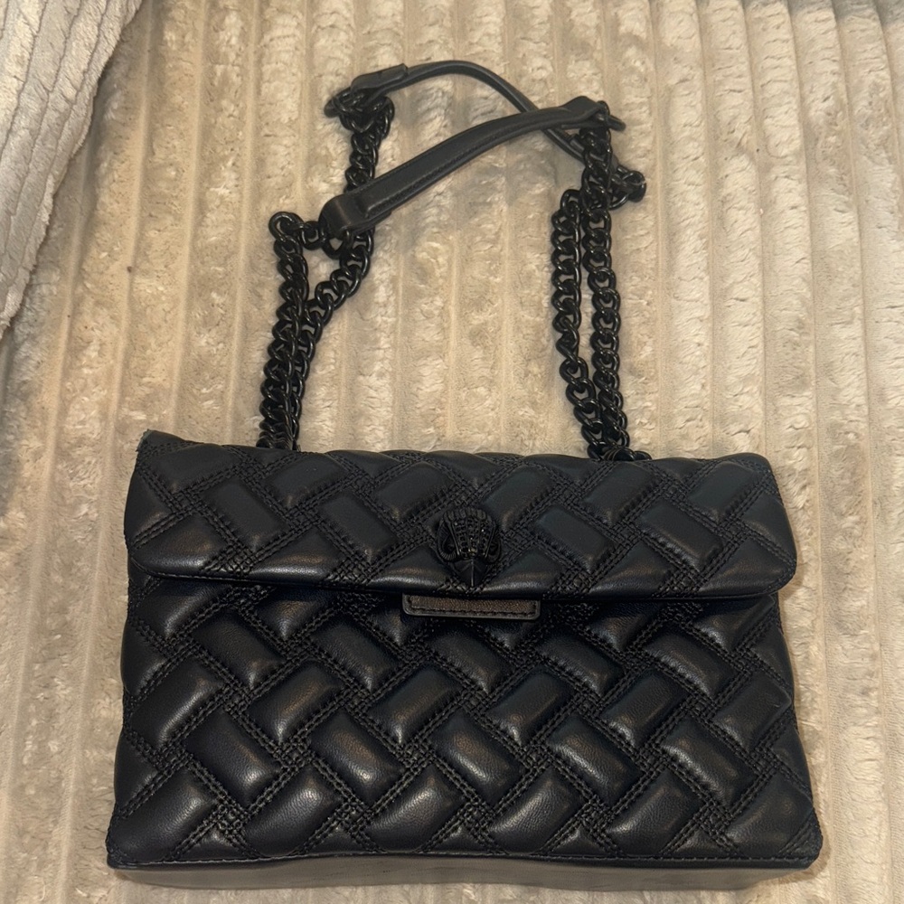 Kurt Geiger Black Quilted Shoulder Bag